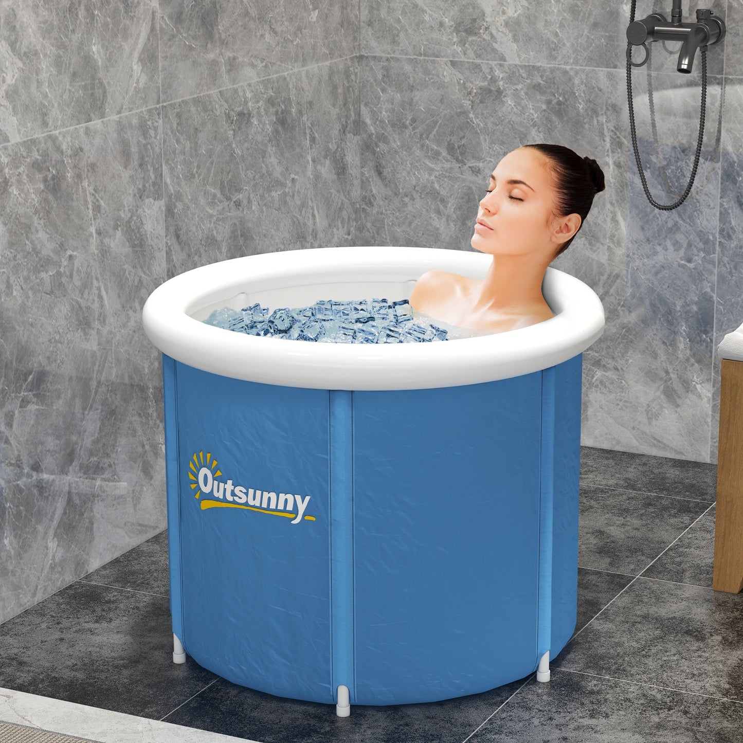 Portable Cold Plunge Tub - Navy