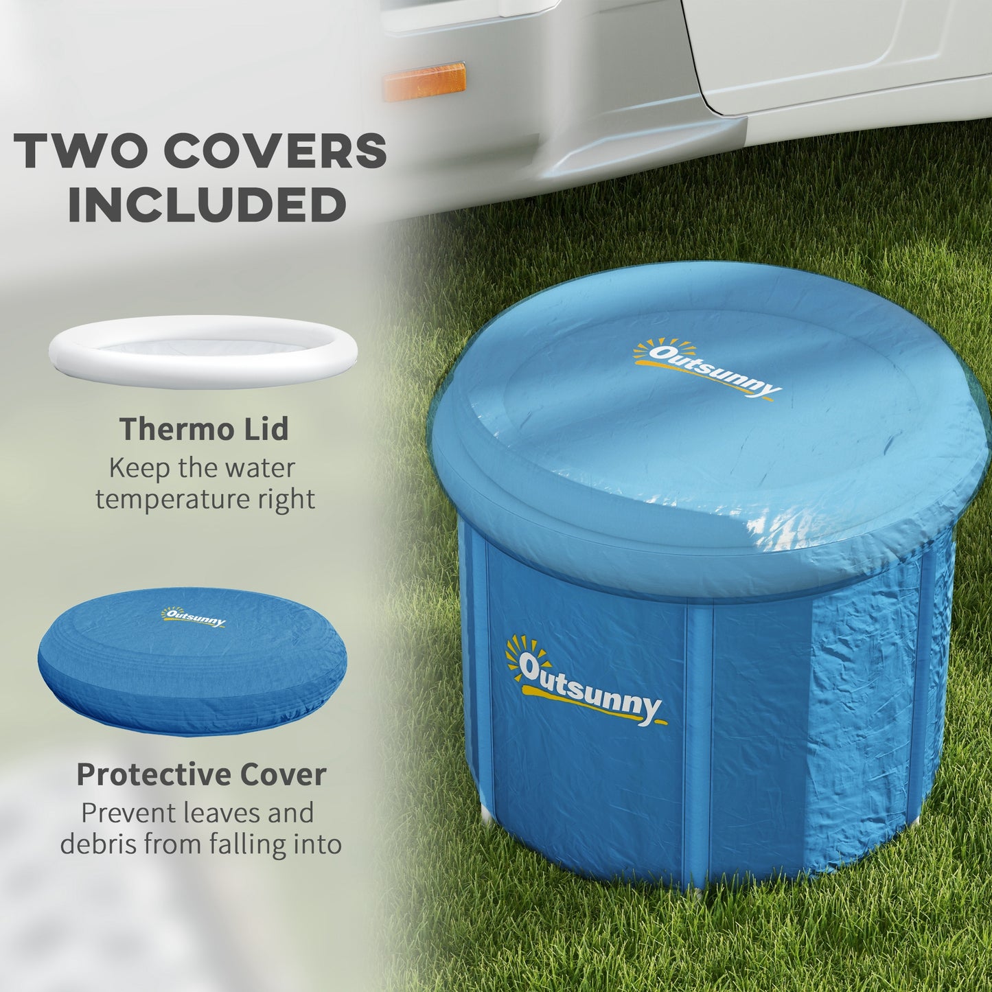 Portable Cold Plunge Tub - Navy